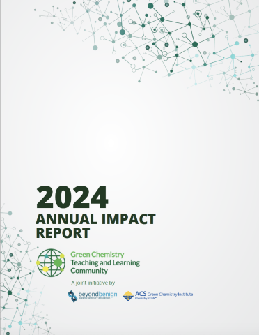 2024 GCTLC annual impact report cover page with green text on a white background and green dots connected with lines