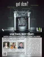 cover image for webinar with flask containing a stir bar and colourless liquid and the text "got DCM?" above it