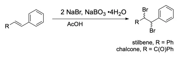 general reaction scheme for the bromination of an alkene