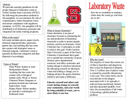 cover image for waste pamphlet showing three columns of text and some images