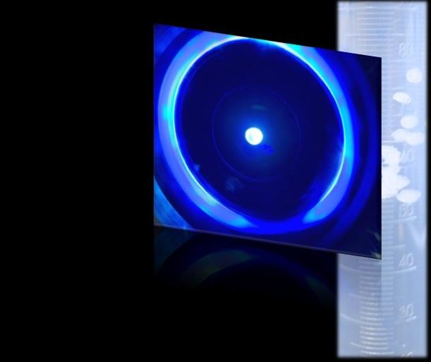 UV LED and graduated cylinder